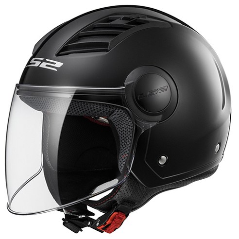 LS2HELMETS 오토바이헬멧 OF562 에어플로우 엘, 블랙