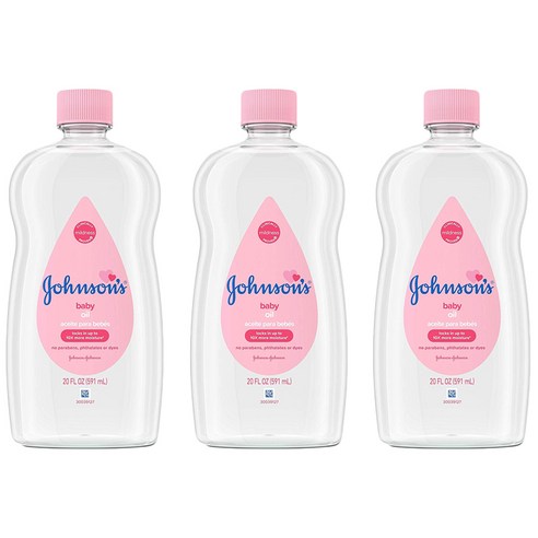 존슨즈베이비 오일, 591ml, 3개