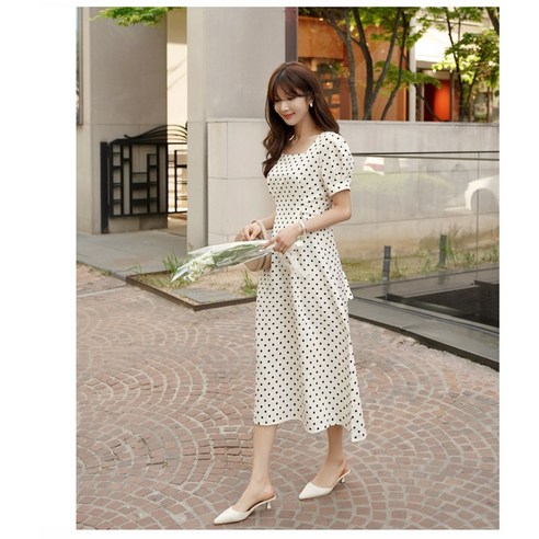 [OKㅣ강추] 여름 휴양지를 위한 필수 아이템, 포프 소매 롱원피스 [OKNOWㅣ추천상품]