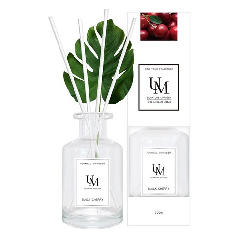 유멜 시그니처 디퓨저 200ml, 블랙체리, 1개