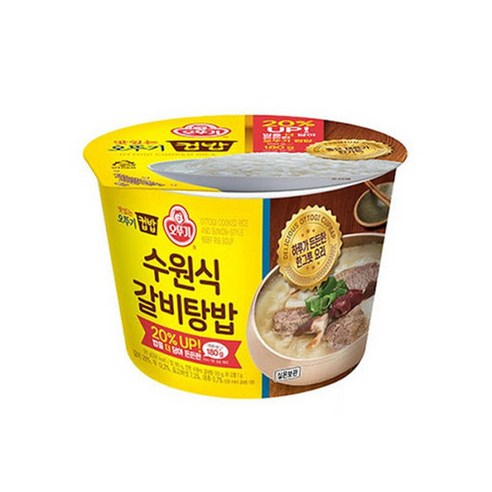 오뚜기 컵밥 수원식갈비탕밥, 311g, 1개