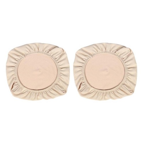 2PCS 스판덱스 의자 커버 주방 식당 의자에 대한 빨 Slipcovers 시트 커버, Beige_M, 폴리 에스터