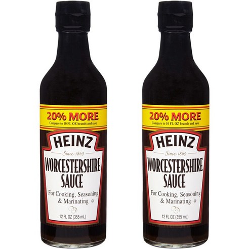하인즈 우스터셔 소스 쿠킹 시즈닝 & 매리네이팅, 2개, 355ml