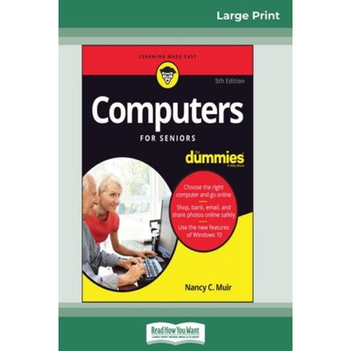 (영문도서) Computers For Seniors For Dummies 5th Edition (16pt Large Print Edition) Paperback, ReadHowYouWant, English, 9780369306241