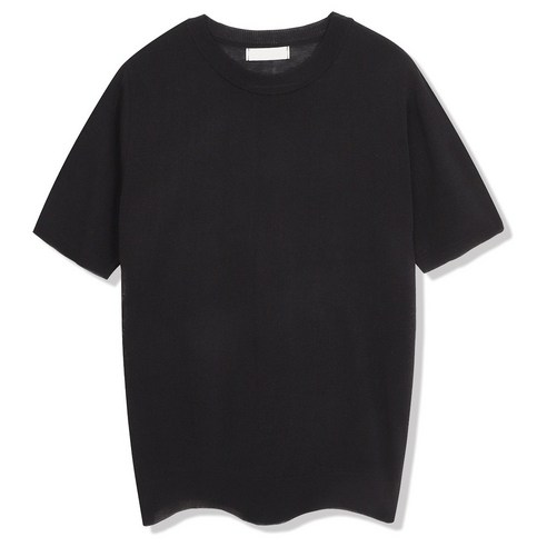 일루소 하프 라운드 니트 반팔 티셔츠 빅사이즈는 여름용으로 디자인된 남성용 티셔츠입니다.
