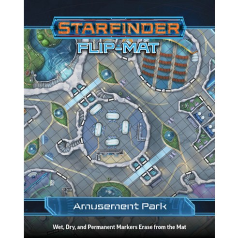 (영문도서) Starfinder Flip-Mat: Amusement Park Paperback, Paizo Inc., English, 9781640785038