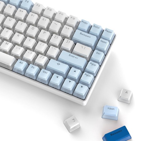크리스탈 측각 키캡 블루 이중사출 OEM PC, 14. 마리오 옐로우, 마리오, 제조사축