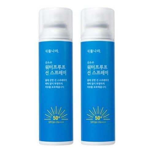 식물나라 산소수 워터프루프 선스프레이 SPF50+ PA++++ [1+1], 100ml, 2개