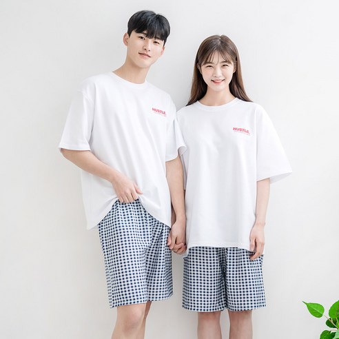저렴한 가격과 공용 남녀 하의로 여름용 커플 인견 반바지