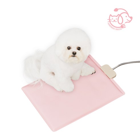 마이또 팻럽 반려동물 온열매트 강아지 고양이 전기매트, 핑크 네모, 1개
