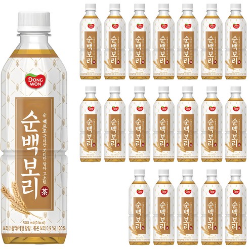 동원 순백보리차, 500ml, 20개