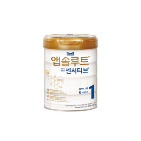 앱솔루트 센서티브 분유 1단계, 450g, 3개