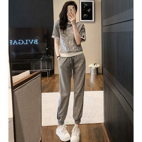 여성용 조거 트레이닝 세트 런닝복