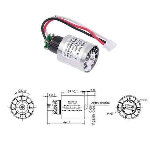 140V-170V 선풍기 합금 3 브러시리스 알루미늄 상 DC 1 초고속 덕트 가변 임펠러 DC 110000RPM 모터 미니 주파수 *