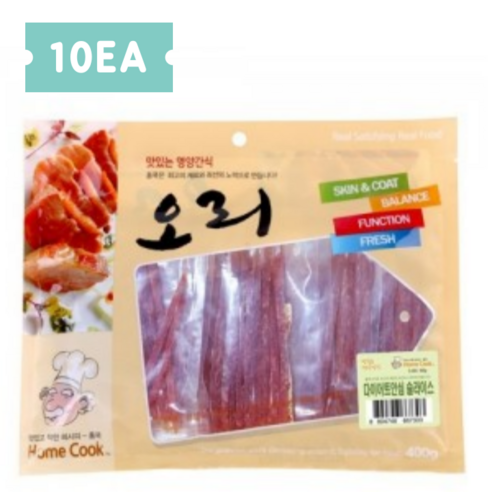 사랑하는 반려견을 위한 건강하고 맛있는 선택, 홈쿡 강아지 간식 400g