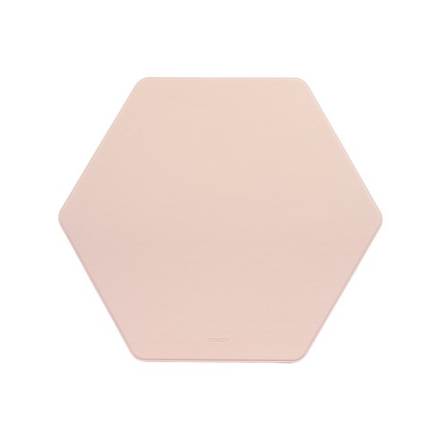 FENICE 조약돌 가죽 마우스 패드, HEXAGON INDIE PINK, 1개
