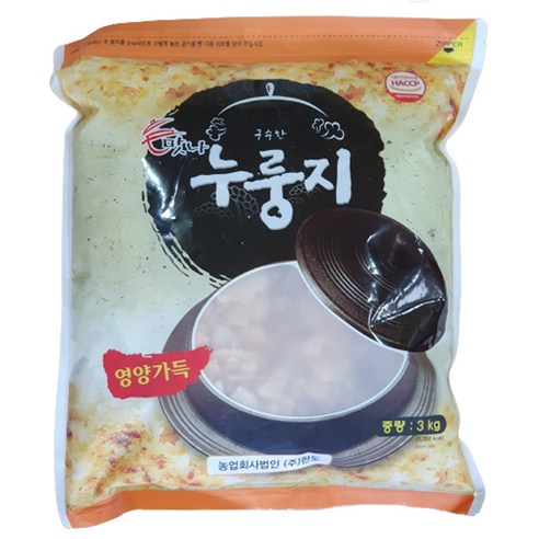 한도식품 맛나누룽지, 3kg, 1개