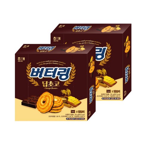 해태제과 버터링, 155g, 2개
