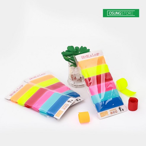 오성스토어 벨크로타이 세트 찍찍이 케이블 타이 전선 정리, 벨크로타이10세트