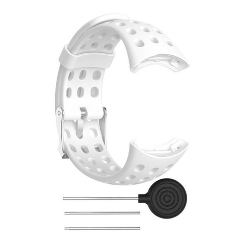 SUUNTO M1 M2 M5 M 시리즈용 실리콘 고무 시계 밴드 스트랩, 화이트