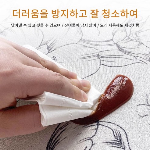 주방의 품격을 높이는 LA DERIVE 무취 친환경 PVC 주방매트, 쾌적하고 안전한 주방을 위한 최고의 선택!