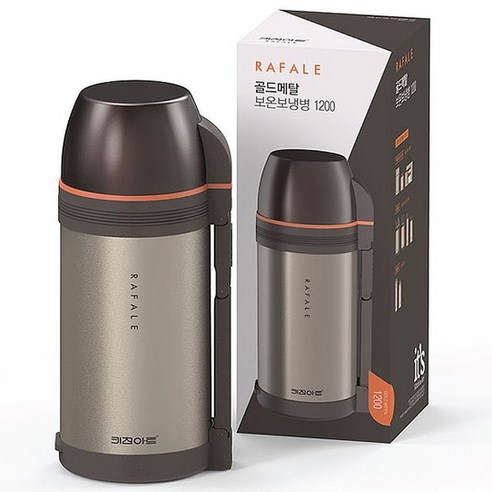 키친아트 라팔 골드메탈 보온보냉병, 골드, 1200ml, 1개