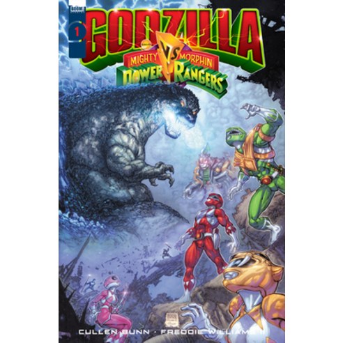 (영문도서) Godzilla vs. the Mighty Morphin Power Rangers Paperback, IDW Publishing, English, 9781684059379
