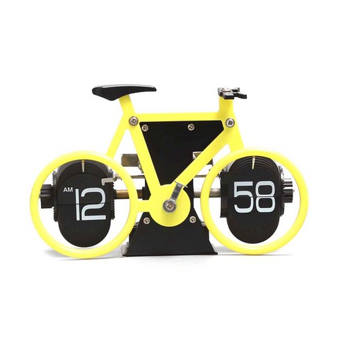 유럽 ​​자전거 스타일 페이지 터닝 시계 홈 간단한 데스크탑 진자 시계 패션 장식품 장식 시계 B, 하나, 보여진 바와 같이