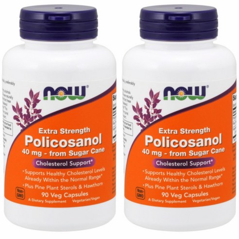 나우푸드 폴리코사놀 40mg 베지 캡슐 엑스트라 스트렝스, 90정, 2개 나우푸드 폴리코사놀 40mg 베지 캡슐 엑스트라 스트렝스, 90정, 2개
