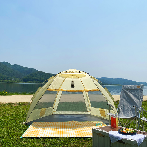 원터치쉘터 블랙몽키 비치쉘터 원터치텐트 4-5인용 팝업 쉘터 파스텔베이지 Best Top3