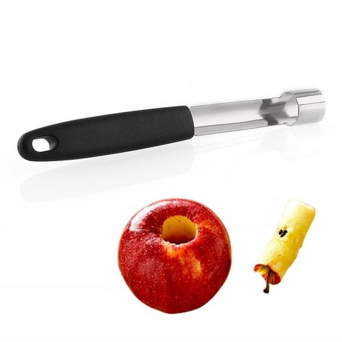 180mm(7 '') 배 벨 트위스트 과일 코어 씨앗 리무버 페퍼 제거 구덩이 주방 도구 가제트 스토너 Easy Apple Corer Pitter, 우크라이나