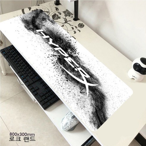 YJQ 마우스 패드 HyperX 대형 게이머 XXL 키보드 데스크 마우스 매트 800x300mm 카펫 고무 Tapis Souris 게이밍 노트북 CSGO 마우스 패드용, hyperX1980x30