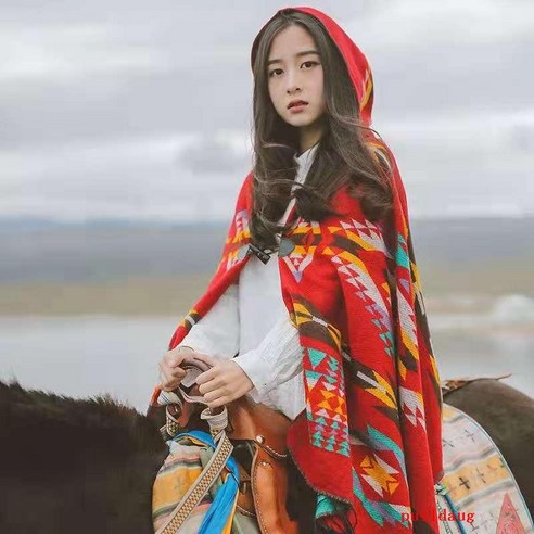 케이프 목도리 패딩 후드 케이프 스카프