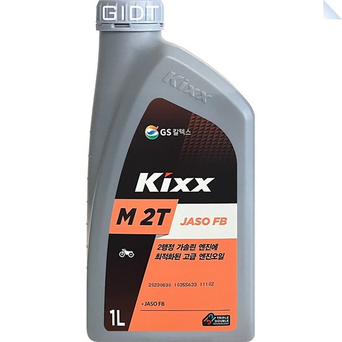 GS칼텍스 킥스 Kixx M 2T 1L 2행정 오토바이 스쿠터 예초기 엔진오일 가솔린, 1개