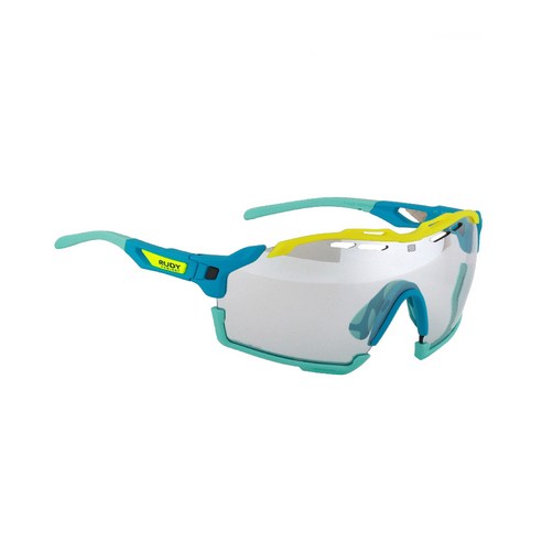 루디프로젝트 컷라인 임팩트X 포토크로믹2 변색 선글라스, 매트워터-아쿠아마린+옐로우플루오