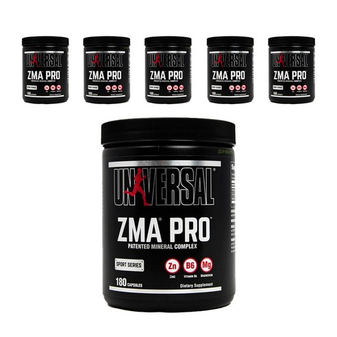 유니버셜뉴트리션 ZMA 프로 캡슐, 180정, 6개