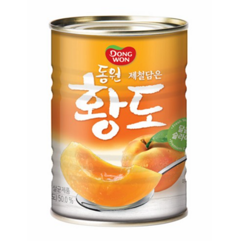 라이크잇 동원 황도 슬라이스 복숭아 통조림, 400g, 12개