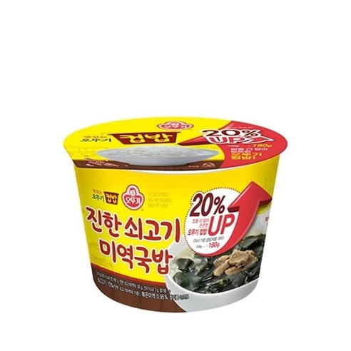 오뚜기 진한 쇠고기 미역국밥 컵밥, 314g, 12개