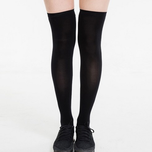 스타킹 여름 골프 니 삭스(knee Golf Socks), 블랙