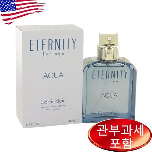 Eternity Aqua CALVIN KLEIN 6.7 oz MEN 캘빈클라인 캘빈클라인향수 Best Top5