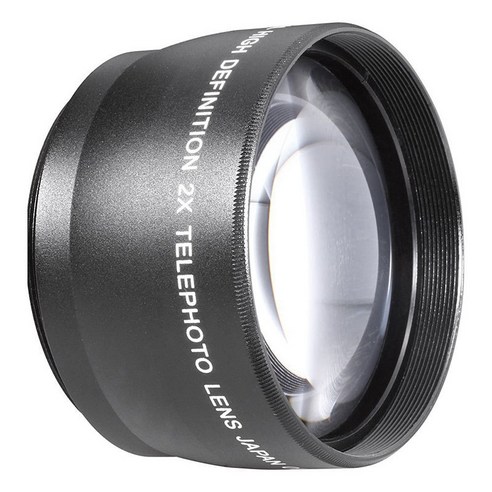 Canon Nikon Sony Pentax 18-55mm 용 55mm 2X 망원 렌즈 텔레 폰버터, 보여진 바와 같이, 하나