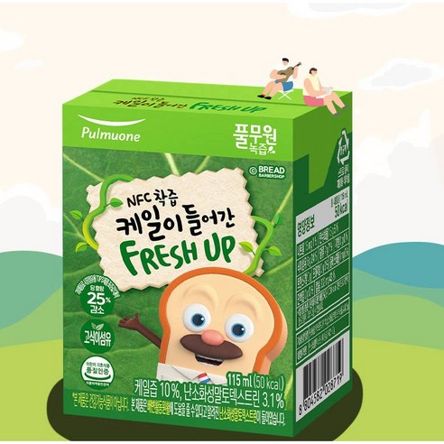 풀무원 NFC케일 FRESH UP 마그네슘 어린이 성장기 케일주스 115m 24개 1BOX, 115ml