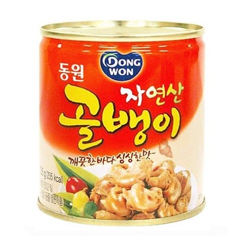 골뱅이캔 자연산 동원400g 통조림, 400g, 1개 
면/통조림/가공식품