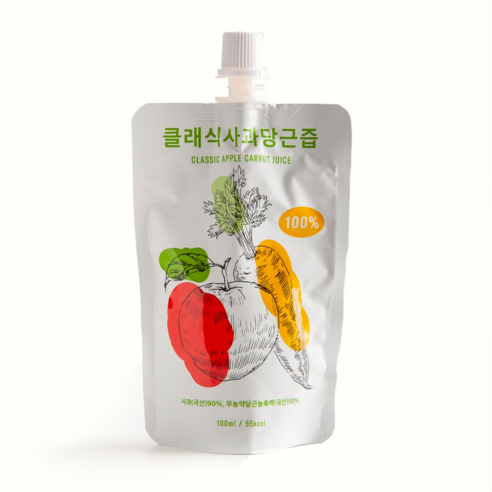 클래식농원 클래식 사과당근즙 100ml, 100ml, 1개