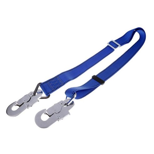 Carabiner 버클 23KN 파랑을 가진 조정가능한 옥외 상승 안전 장치 벨트 방아끈, 폴리 에스터, 블루