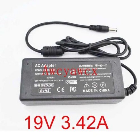 dc 19v 1세트2개 아수스 노트북용 PA165002 AC 전원 충전기 어댑터 19V 3.42A 65W 5.5x2.5mm, 한개옵션0, 한개옵션0