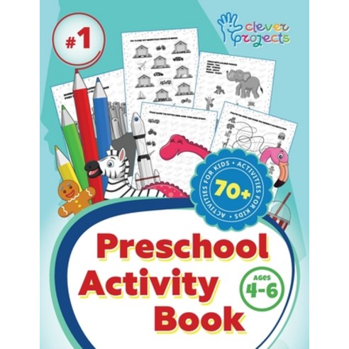(영문도서) Preschool Activity Book for Kids 4-6 Years Old: Activity Book for Kids Paperback, Elina Gaynutdinova, English, 9798869166210