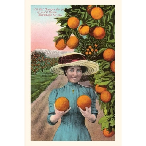 (영문도서) The Vintage Journal Woman Holding Oranges Paperback, Found Image Press, English, 9781648115530