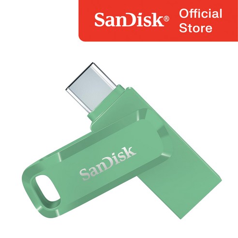 샌디스크 USB 메모리 Ultra Dual Go 울트라 듀얼 고 Type-C OTG USB 3.1 SDDDC3 256GB 압생트그린