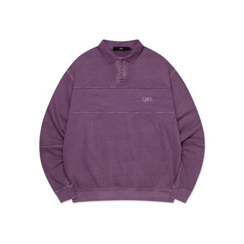 [LMC] OVERDYED OG COLLAR SWEATSHIRT ★新作★ 23AW 엘엠씨 LMC OVERDYED OG COLLAR SWEATSHIRT dark purple